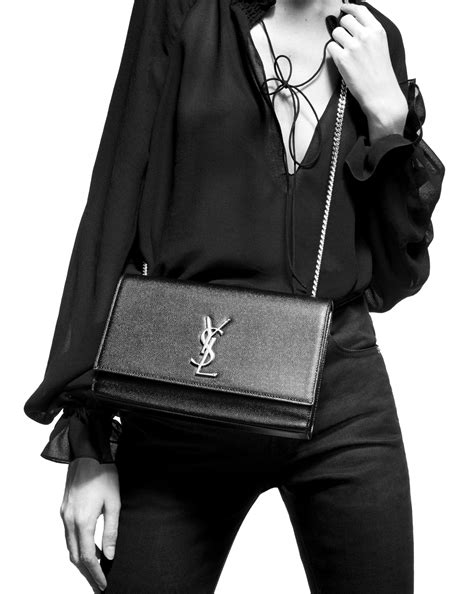 kate monogram ysl fashionette|SAINT LAURENT Grain De Poudre Small Monogram .